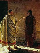 Nikolaj Nikolajewitsch Ge What is truth, Christ and Pilate oil painting reproduction